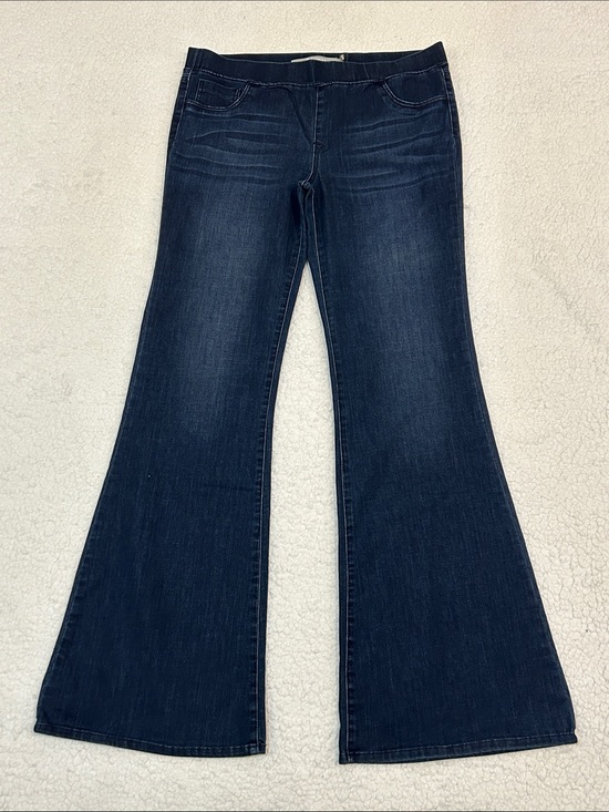 Tractr Denim - Tractr Pull On Mid Rise Flare Jeans size 31 Dark Wash Western Festival